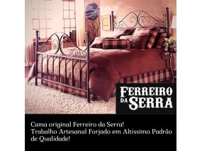 Cama Casal Ferro Forjado Italiana